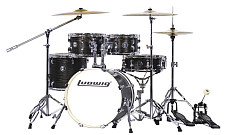 Барабанная установка Ludwig LC196-1 Accent Pro, черная, 2 коробки