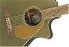 Акустическая гитара Fender Newporter Player Olive Satin, Оливковый - 4
