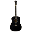 Акустическая гитара Rockdale Aurora D7 Bk Satin, Черный - 1