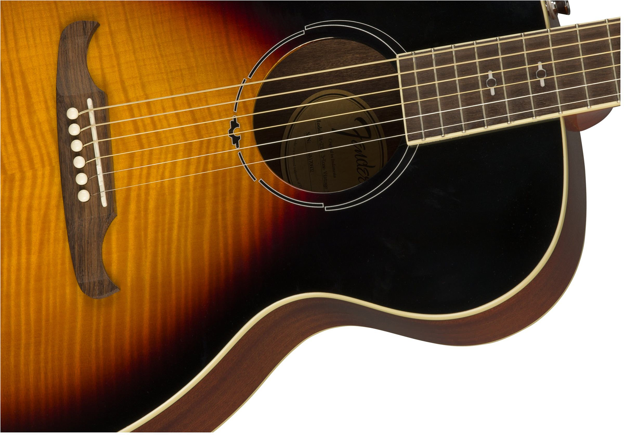 Акустическая гитара Fender FA-235E Sunburst - 9