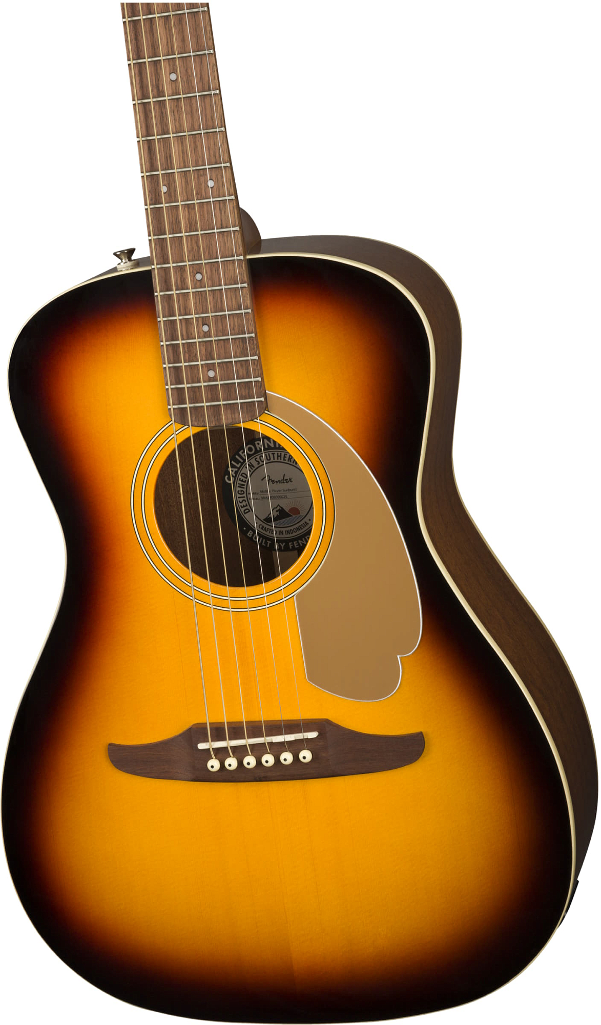 Акустическая гитара Fender Malibu Player Sunburst - 12