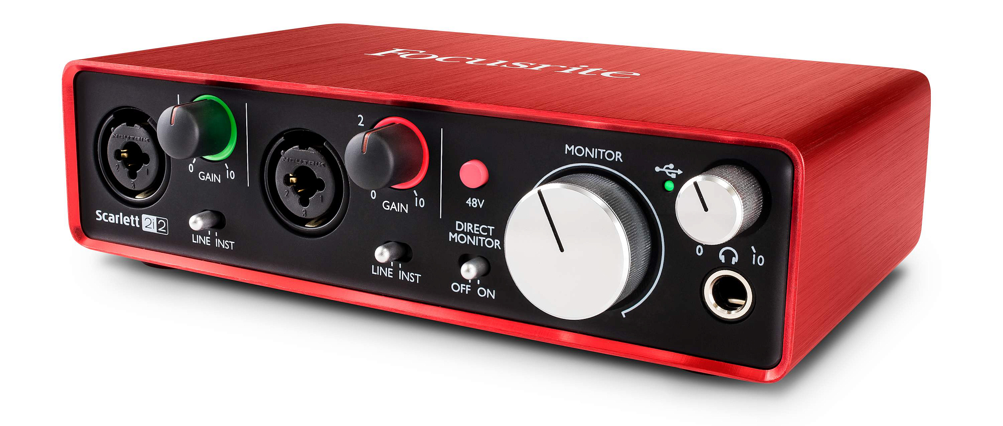 Аудиоинтерфейс Focusrite Scarlett 2i2 2nd Gen, Черный - 9