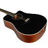 Акустическая гитара Rockdale Aurora D7 C Bk Satin, Черный - 7