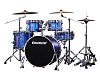 Барабанная установка Ludwig LEC522032 Element Evolution, синяя, 2 коробки - 2