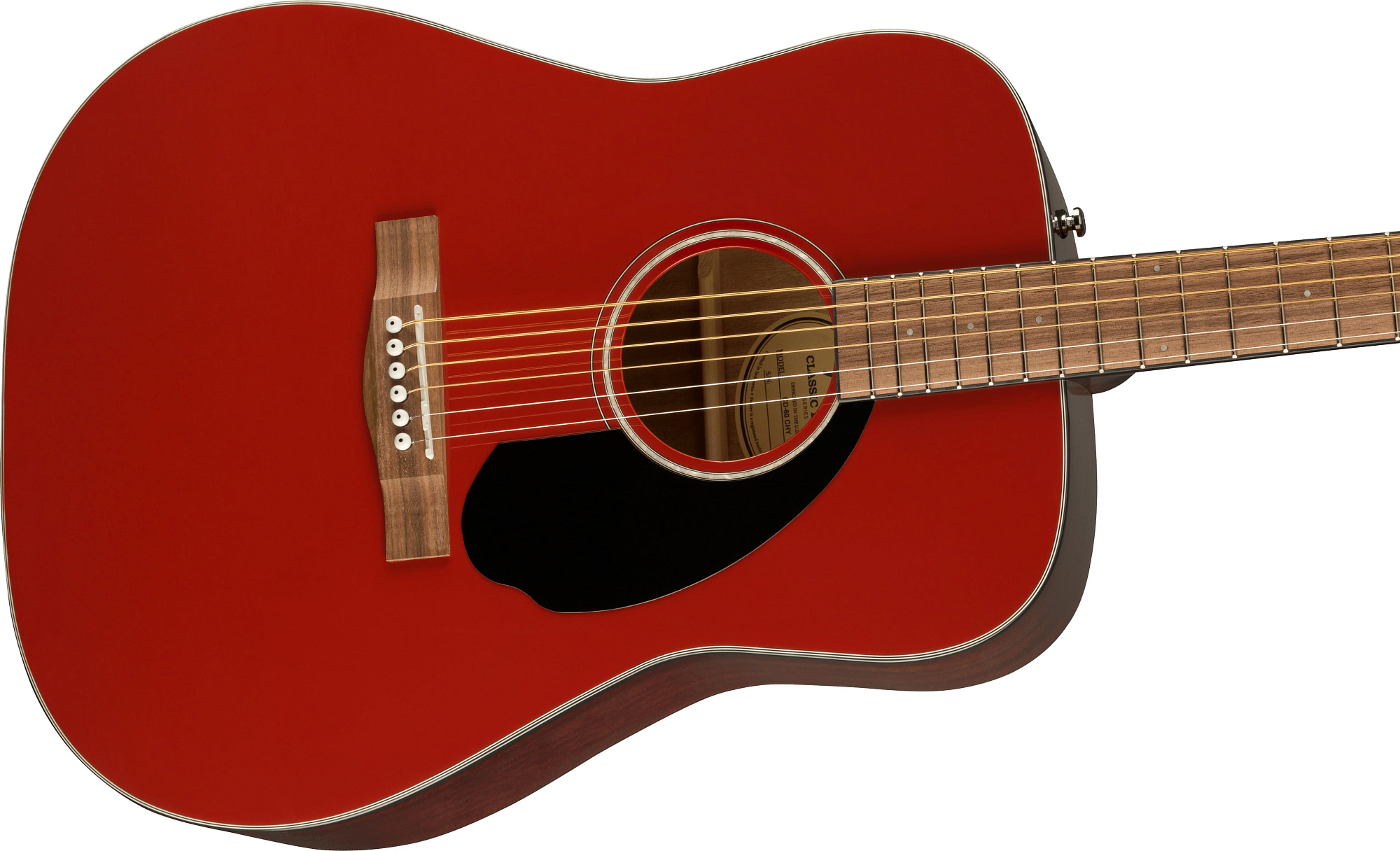 Акустическая гитара Fender CD-60 Dreadnought Cherry, Вишнёвый - 10