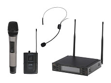 Беспроводная микрофонная система Soundsation WF-U2302HP, ручной и головной микрофон