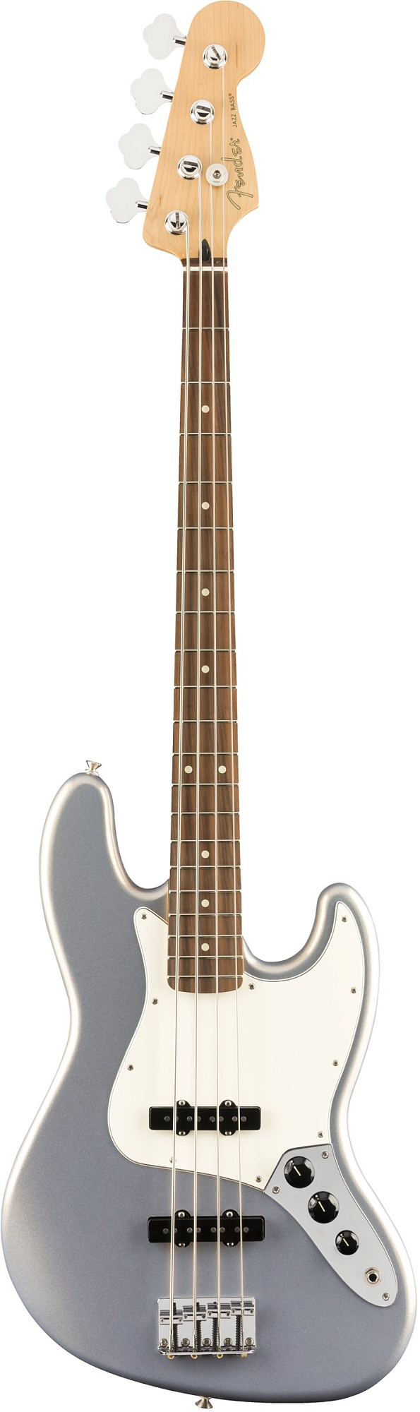 Бас-гитара Fender PLAYER Jazz Bass PF Silver, Серебристый - 7