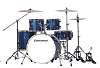 Барабанная установка Ludwig LC196-4 Accent Pro, синяя, 2 коробки - 2