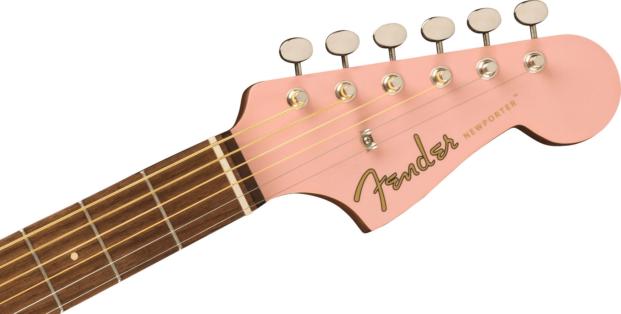 Акустическая гитара Fender Newporter Player Shell Pink, Розовый Shell - 12