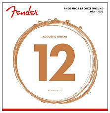 Струны Fender STRINGS NEW ACOUSTIC 60L PHOSPHOR BRONZE BALL 12-53