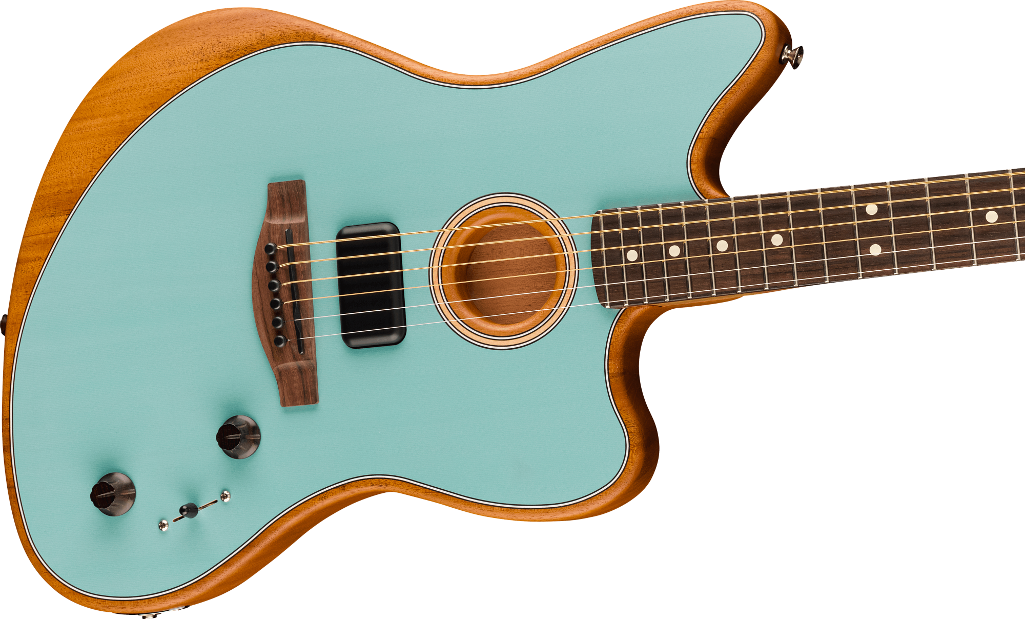 Электроакустическая гитара Fender Acoustasonic Player Jazzmaster RW Ice Blue - 9
