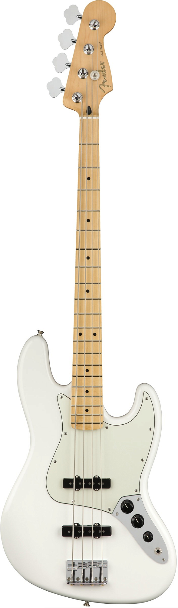 Бас-гитара Fender PLAYER Jazz Bass MN Polar White, Белый полярный - 8