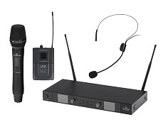 Беспроводная микрофонная система Soundsation WF-U2602HP, ручной и головной микрофон