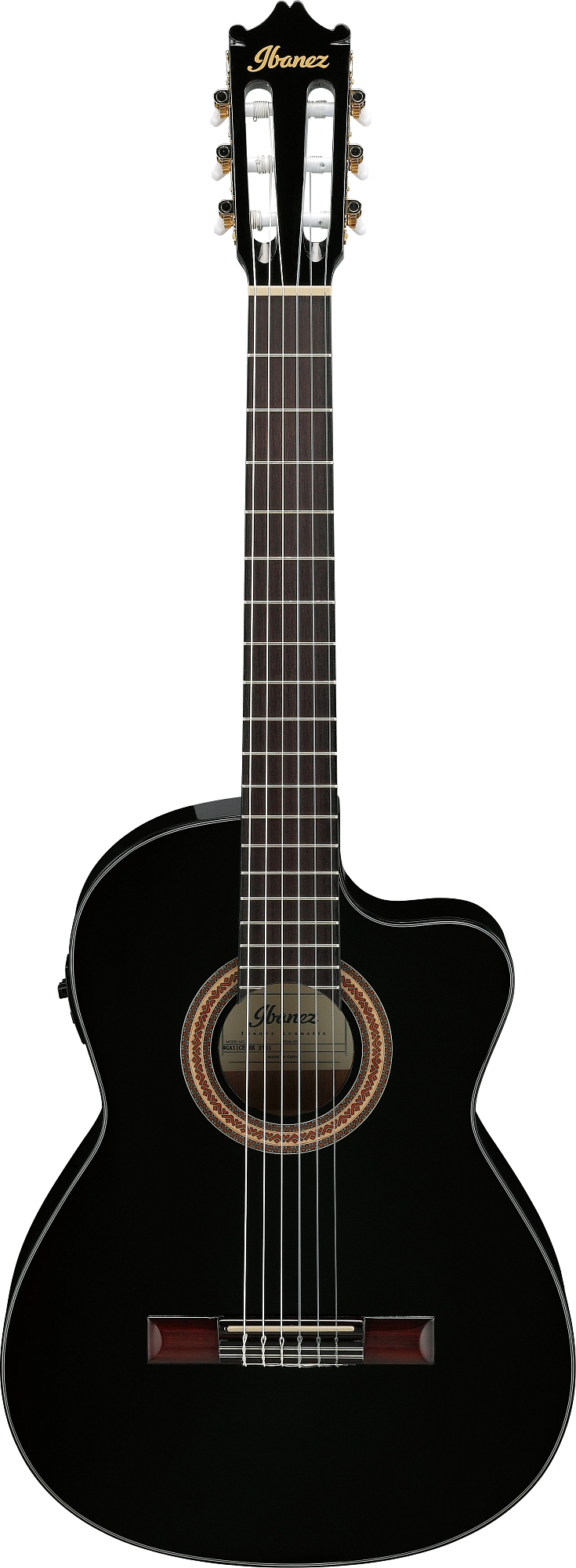 Классическая гитара Ibanez GA11CE-BK, Черный - 8