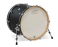 DRUM WORKSHOP BASS DRUM DESIGN 22x18 Black Satin бас барабан