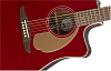 Акустическая гитара Fender Redondo Player CAR, Красный - 4