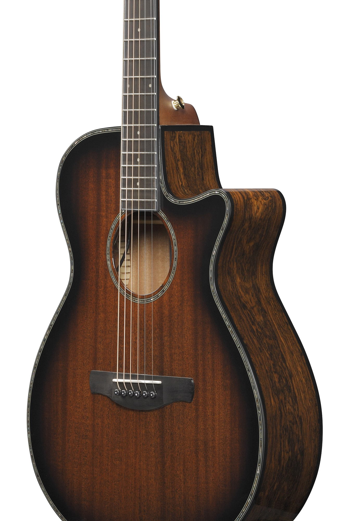 Акустическая гитара Ibanez AEG74-MHS, Коричневый санбёрст - 6