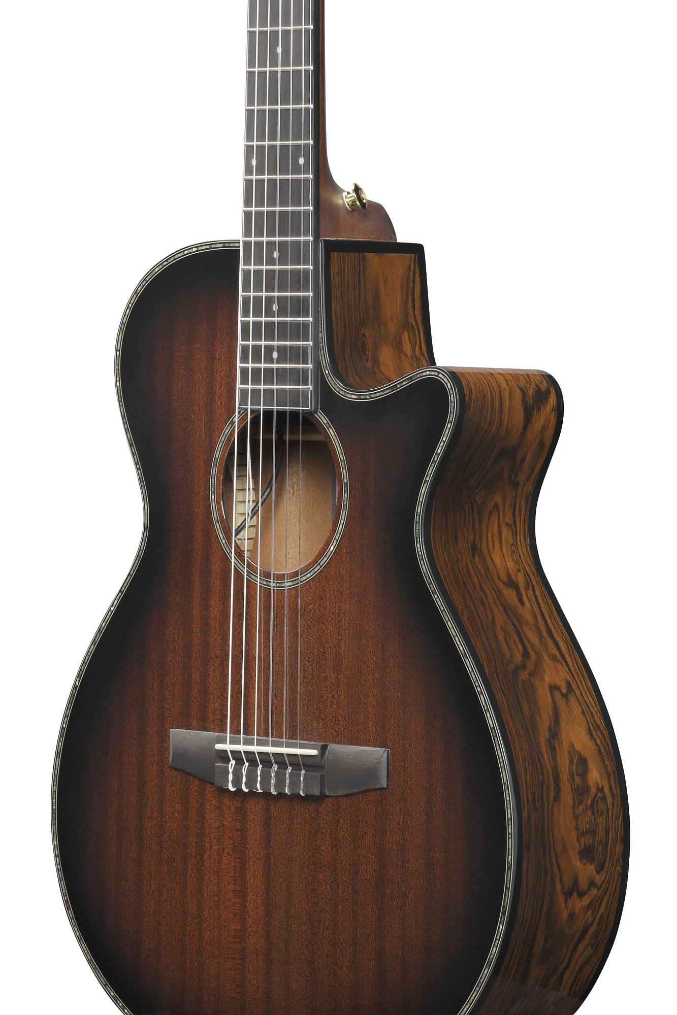 Классическая гитара Ibanez AEG74N-MHS, Коричневый санбёрст - 6