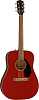 Акустическая гитара Fender CD-60 Dreadnought Cherry, Вишнёвый - 4