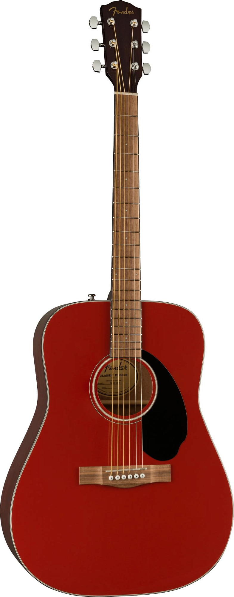 Акустическая гитара Fender CD-60 Dreadnought Cherry, Вишнёвый - 11
