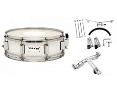 GEWA Marching Small Drum Birch White Chrome 14x5.5 маршевый малый барабан 14x5,5