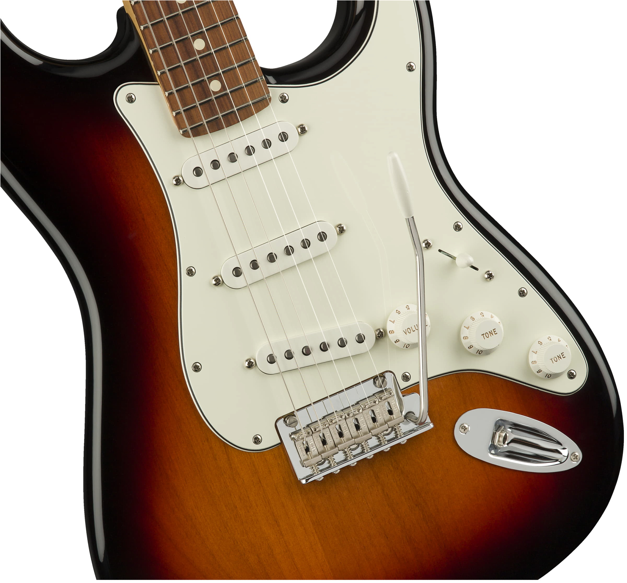 Электрогитара Fender PLAYER Stratocaster PF 3-Tone Sunburst, Санберст трёхцветный - 11