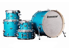 Барабанная установка Ludwig LCEM52206 Evolution Maple PRO, голубая, 3 коробки