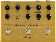 Педаль эффектов Fender DUEL PUGILIST DISTORTION, Черный