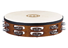 TAH2AB Traditional Тамбурин 10, с кожей, 2 ряда бубенцов, коричневый, Meinl
