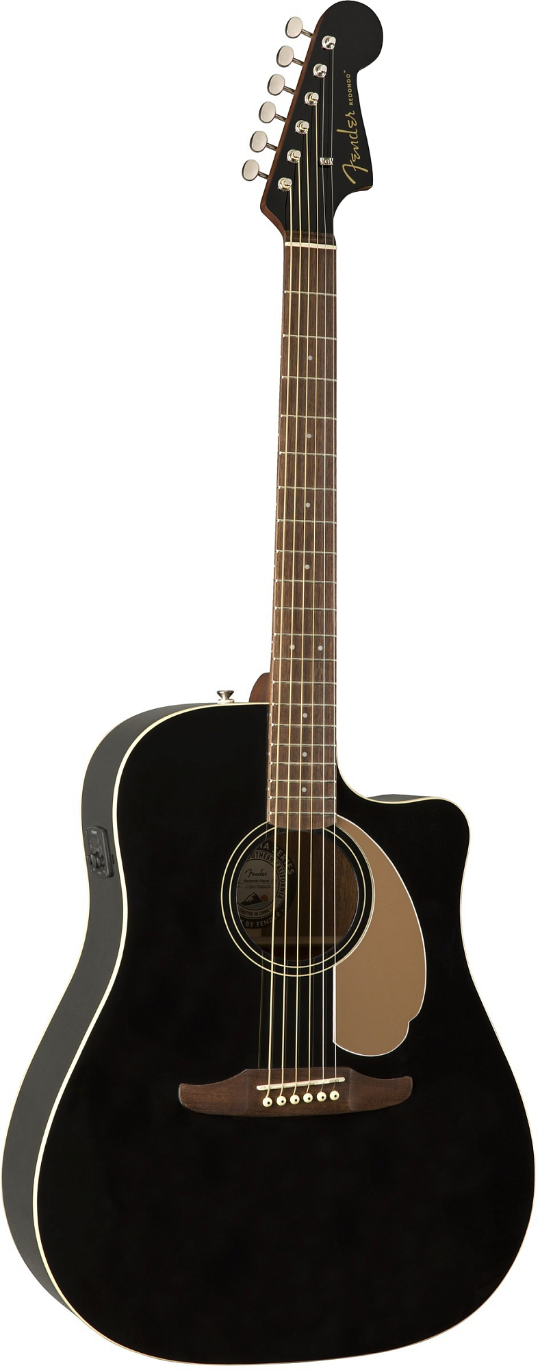 Акустическая гитара Fender Redondo Player Jetty Black - 9