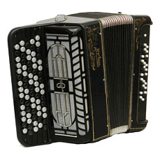 BN-46-BK Баян ученический "Тула" 77/46х37-II, черный, Тульская Гармонь