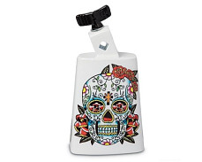 Latin Percussion LP204C-SS Collect-A-Bell Black Beauty Sugar Skull ковбел стальной с рисунком 5