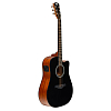 Акустическая гитара Rockdale Aurora D3 C BK E Gloss, Черный - 2