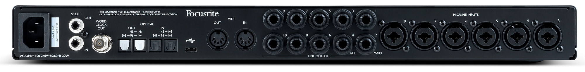 Аудиоинтерфейс Focusrite Scarlett 18i20 3rd Gen, Черный - 19
