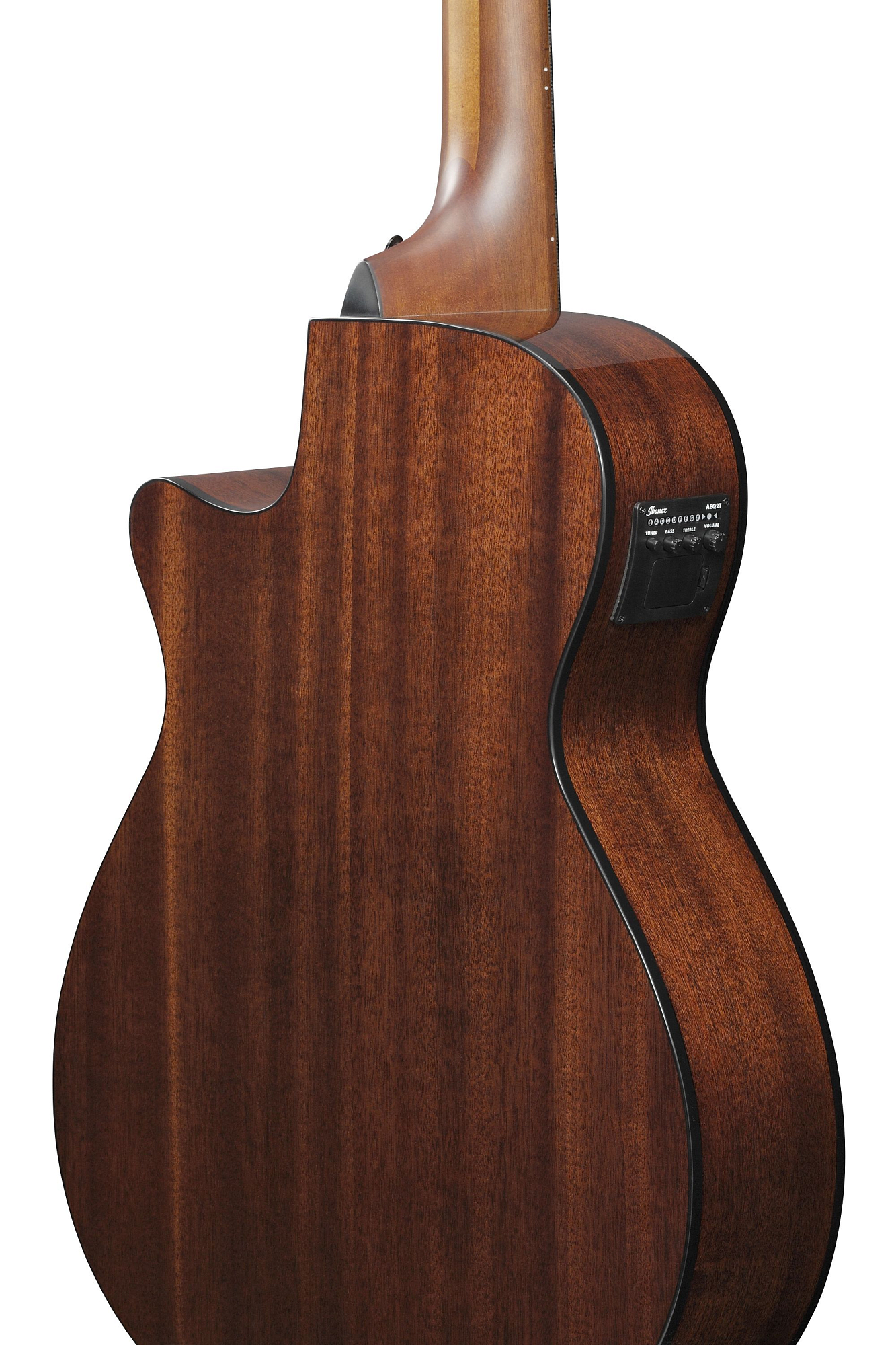 Бас-гитара Ibanez AEGB24E-MHS, Коричневый санбёрст - 9