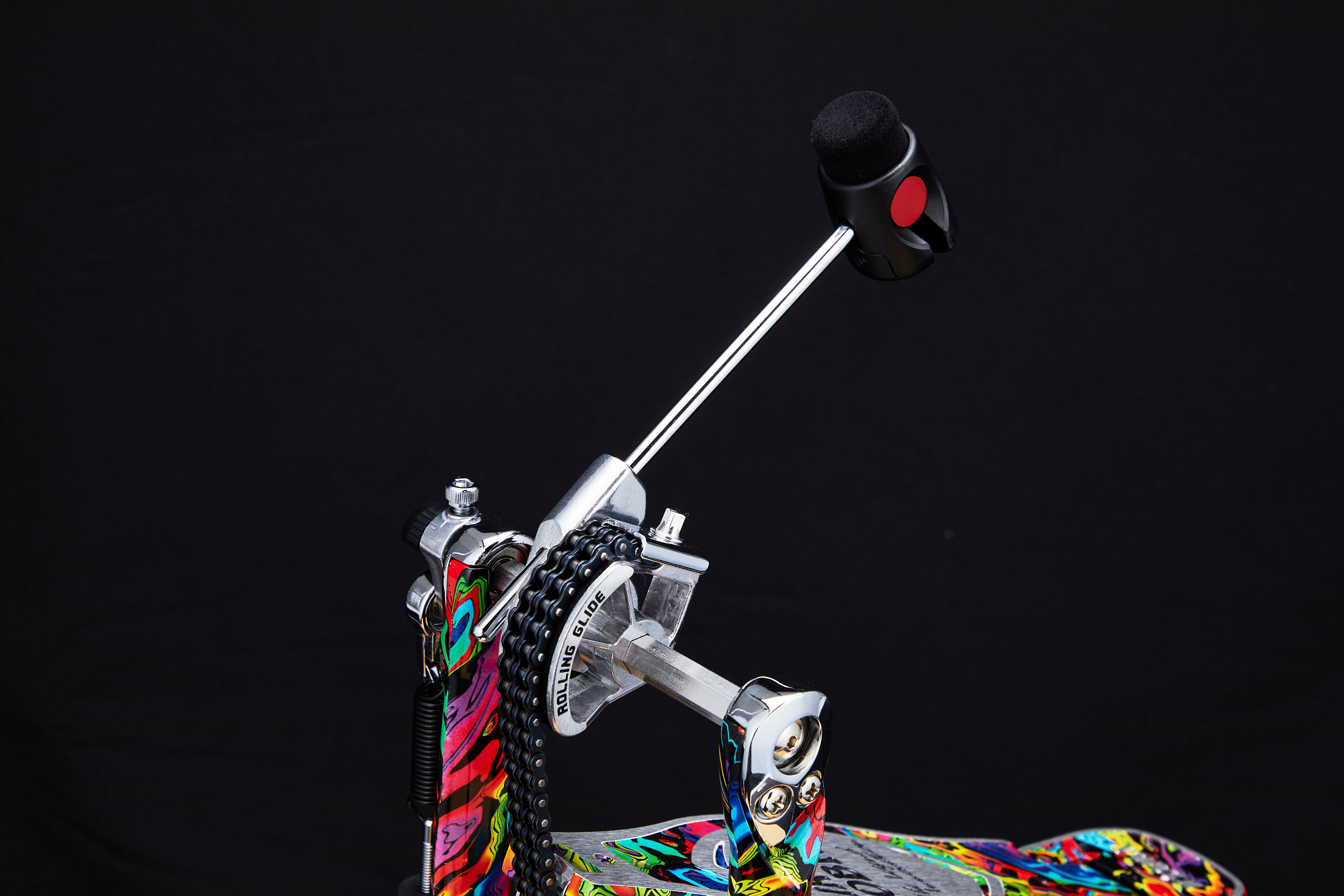 Педаль для барабана Tama HP900RMPR Rolling Glide Single Pedal, Psychedelic Rainbow - 15