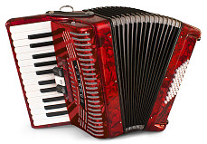 A1621 (1304) Hohnica 48 Аккордеон, красный, Hohner
