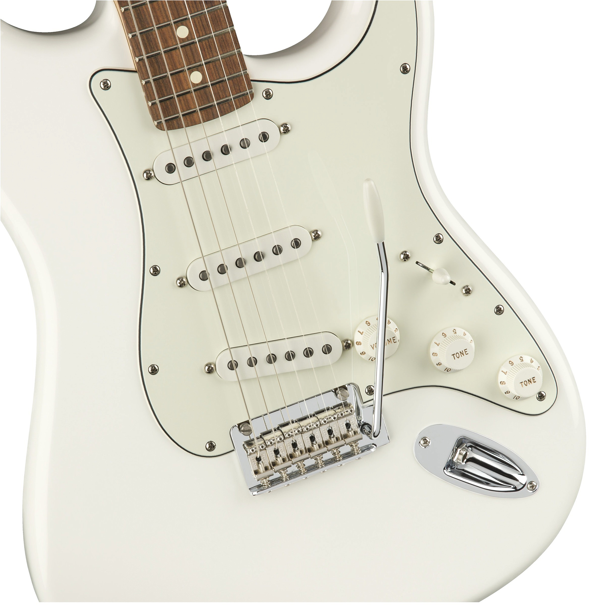 Электрогитара Fender PLAYER Stratocaster PF Polar White, Белый полярный - 10
