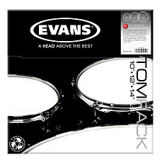 ETP-G1CLR-F G1 Clear Fusion Набор пластика для том барабана (10, 12, 14), Evans
