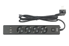 Удлинитель Электрическая мануфактура PC-7B-2M PowerCube, 4 розетки, 3 USB-порта