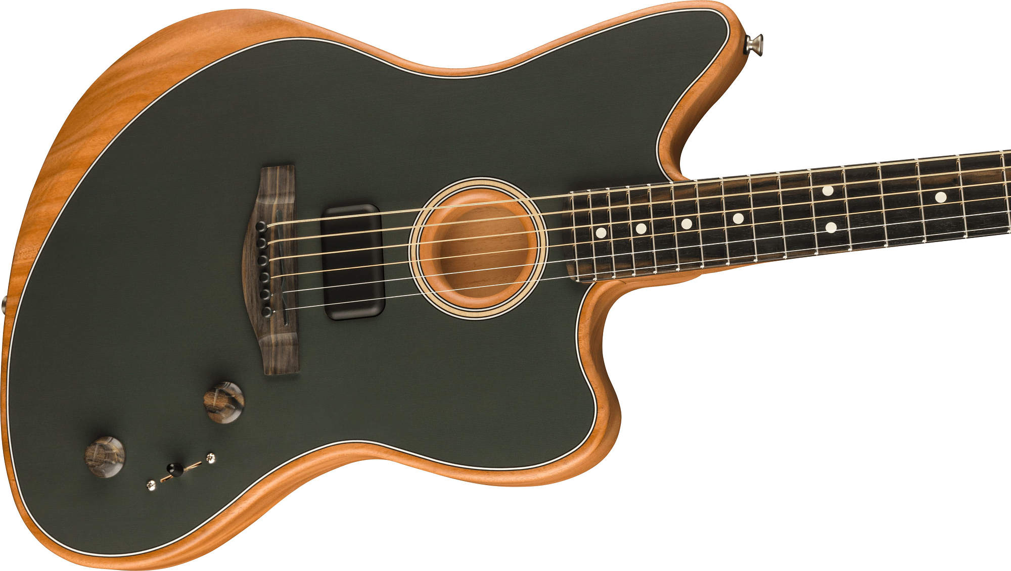 Электрогитара Fender American Acoustasonic Jazzmaster Tungsten - 9