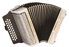 Баян диатонический Hohner Corona II GCF (white)