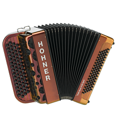 Кнопочный аккордеон Hohner Fun Nova II 80 light red to gold (B-Stepped)