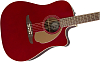 Акустическая гитара Fender Redondo Player CAR, Красный - 3