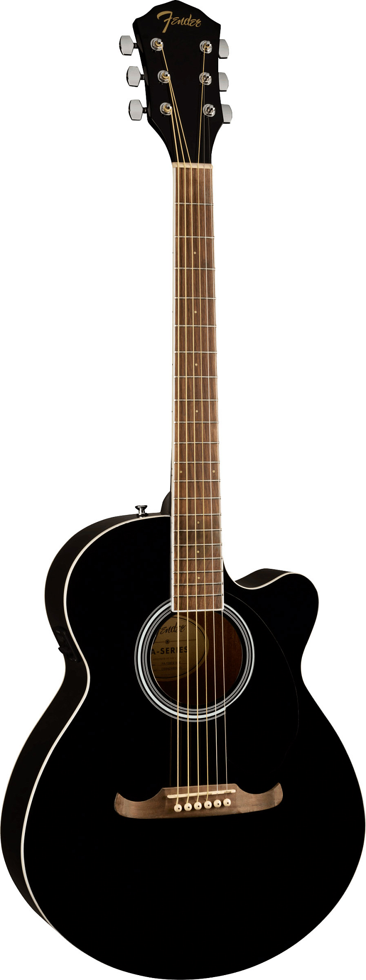 Акустическая гитара Fender FA-135CE Black - 15