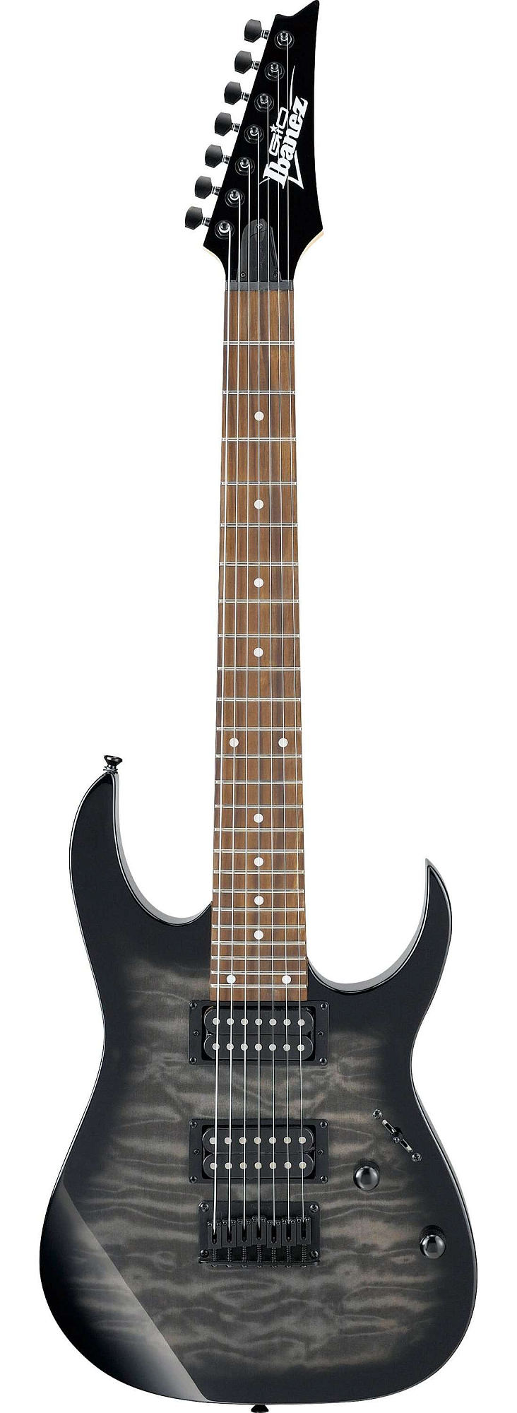 Электрогитара Ibanez GRG7221QA-TKS, Черный полированный - 4