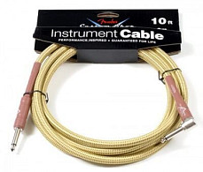 Кабель Fender Custom Shop 10` Angle Instrument Cable Tweed