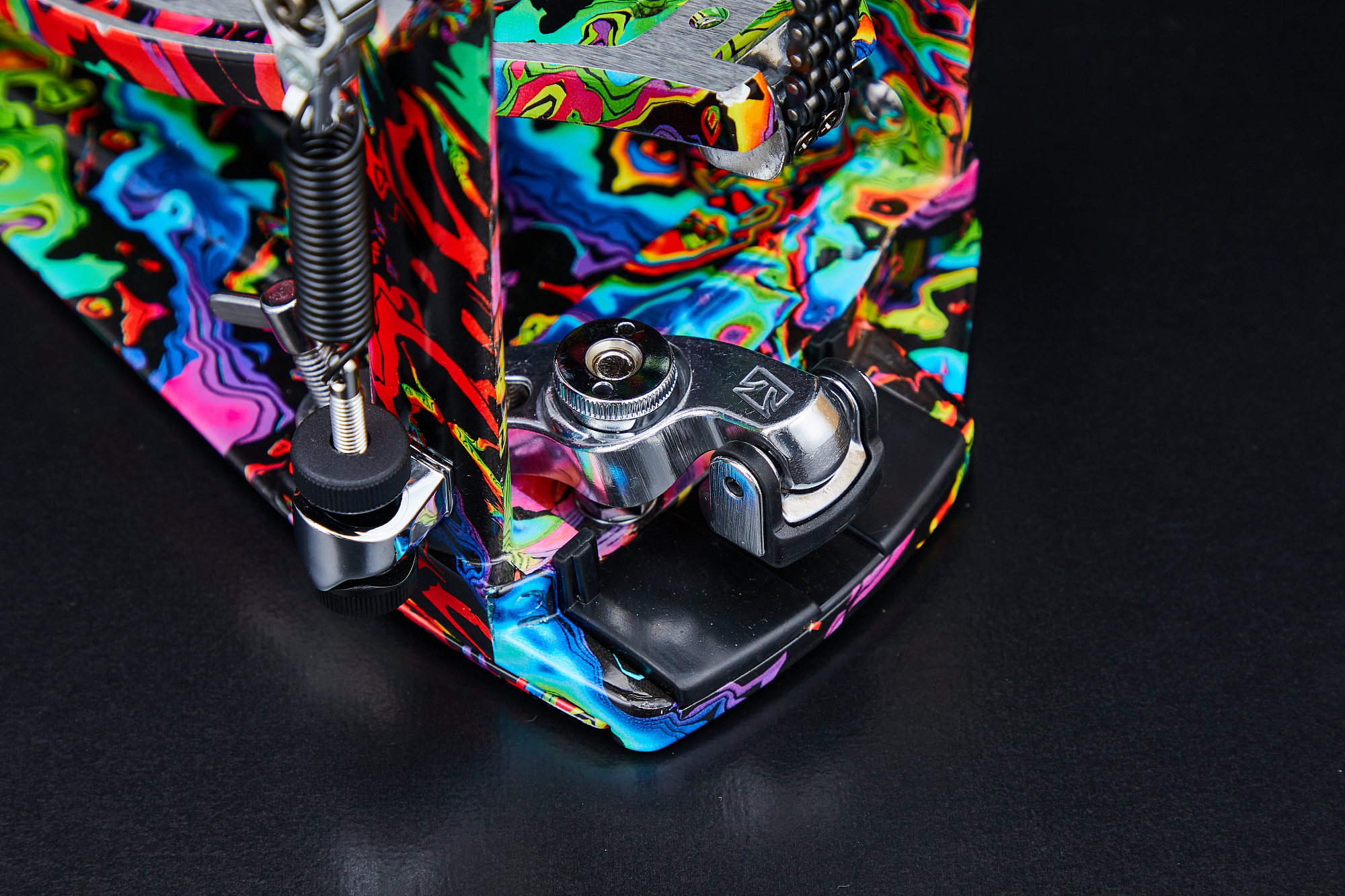Педаль для барабана Tama HP900RMPR Rolling Glide Single Pedal, Psychedelic Rainbow - 14