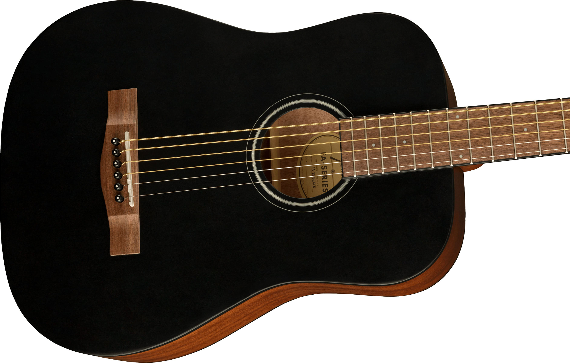Акустическая гитара Fender FA-15 3/4 Black - 9