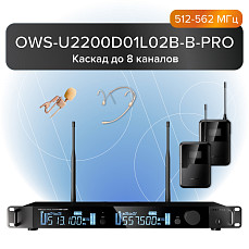 Двухканальная радиосистема Октава OWS-U2200D01L02В-B-PRO